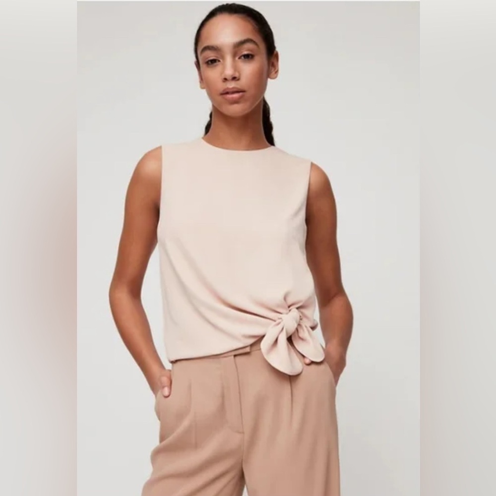 NWT - Babaton Hopkins Blouse in Pink Prima Rose - Size S